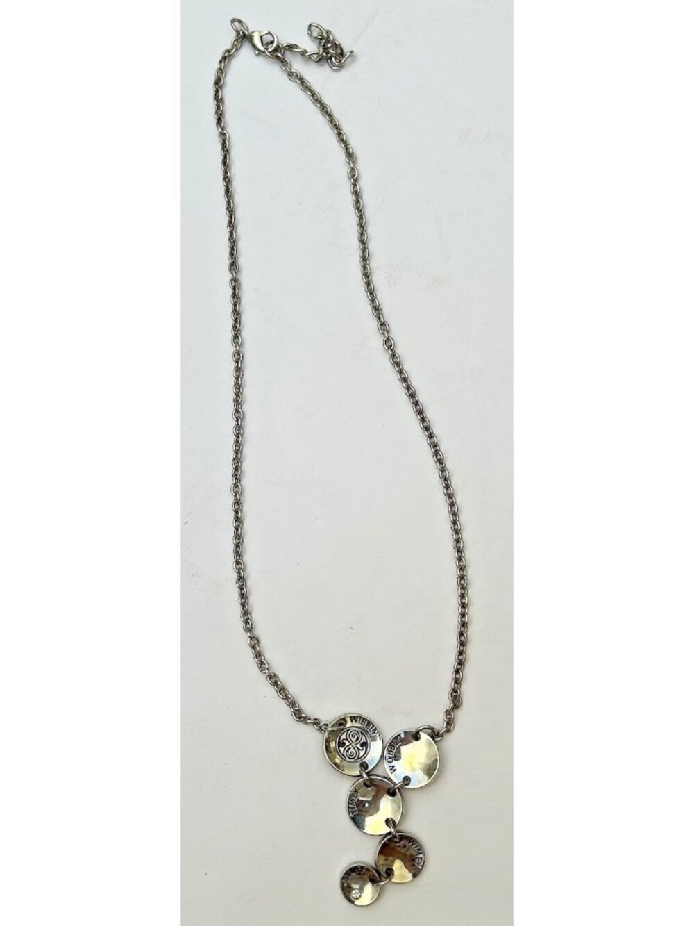 Dr Who BBC Wibbly Wobbly Timey Wimey Stuff Silver-tone Necklace 16” Jewelry